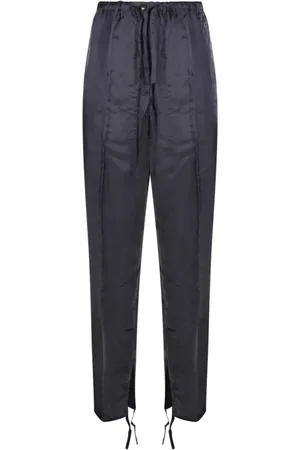 DRIES VAN NOTEN Bukser, Dame, Blå, M, Almindelig pasform afslappet bukser