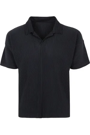 Issey Miyake Top, Herre, Sort, L, Klassisk Polo Skjorte