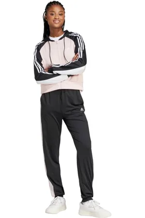 adidas Sport, Dame, Flerfarvet, L, Uld, Boldblock Sporty Tracksuit Pink and Black