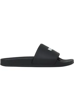 Msgm Sko, Herre, Sort, 40 EU, Uld, Stilfulde sorte sandaler til mænd