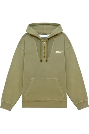 MARGAUX LONNBERG Sweathshirts & Hoodies, Dame, Grøn, M, Bomuld, Oversize Sweat Hoodie med Lynlås