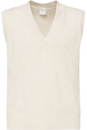 ELEVENTY Strik, Herre, , M, Bomuld, V Neck Sweater