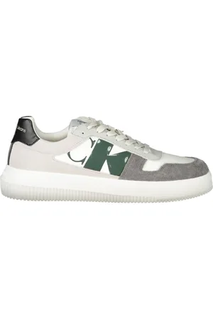 Calvin Klein Sko, Herre, Flerfarvet, 43 EU, Sporty Hvide Sneakers