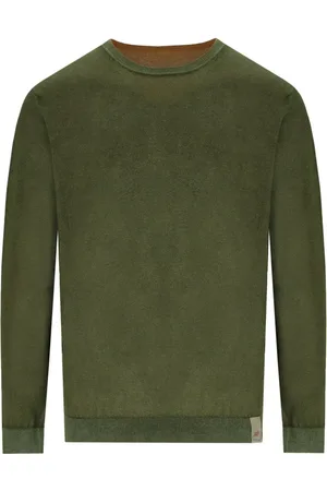 BOB der Bär Strik, Herre, , XL, Bomuld, Militær Vendbar Crewneck Sweater