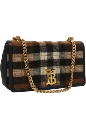 Burberry Pre-owned, Dame, Brun, ONE SIZE, Bomuld, Pre-owned Bomuld hndtasker