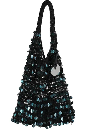 J.W.Anderson Taske, Dame, Sort, ONE SIZE, Uld, Paillet Hobo Taske Mørk Teal