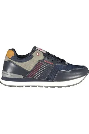 Carrera Sko, Herre, Flerfarvet, 45 EU, Polyester, Blå Sportsko med Logo Accent