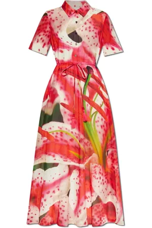 Tory Burch Kjole, Dame, Rød, M, Bomuld, Kjole med print