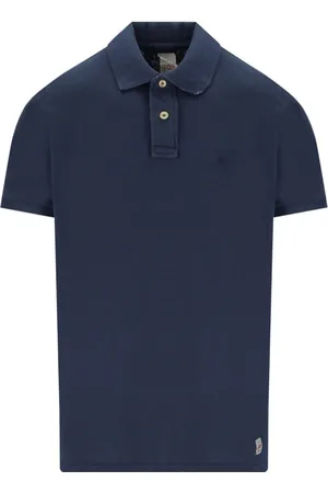 BOB der Bär Top, Herre, Blå, L, Bomuld, Blomstret Polo Skjorte i Blå