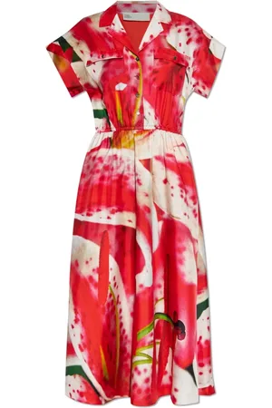 Tory Burch Kjole, Dame, Rød, M, Uld, Kjole med print