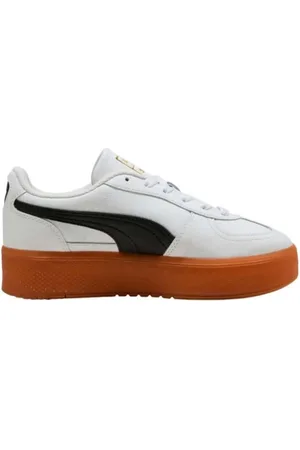 PUMA Sko, Dame, Hvid, 39 EU, Læder, Retro Læder Sneakers Elevata Palermo