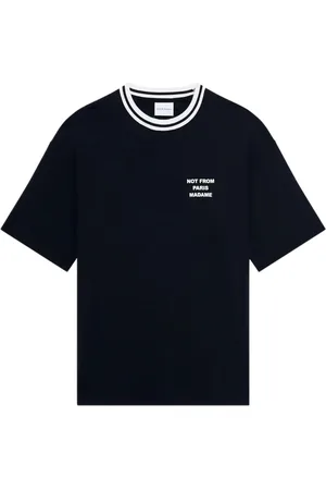 Drôle de Monsieur Top, Herre, Sort, L, Bomuld, Sport Slogan T-shirts og Polos Sort