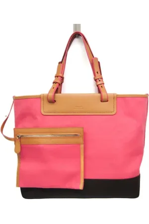Bally Pre-owned, Dame, Lyserød, ONE SIZE, Uld, Pre-owned Canvas totes