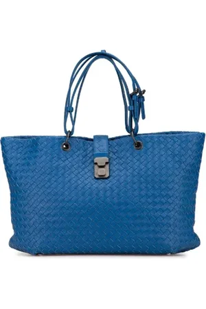 Bvlgari Pre-owned, Dame, Blå, ONE SIZE, Tyl, Pre-owned Laeder totes