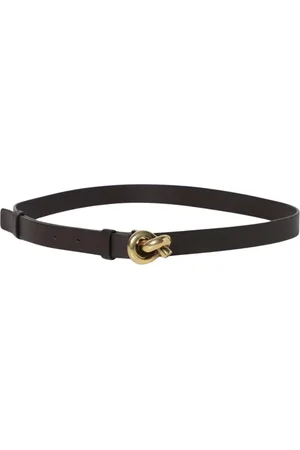Bottega Veneta Tilbehør, Dame, Sort, 70 CM, Læder, Luksus Læder Knude Bælte