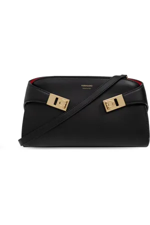 Salvatore Ferragamo Taske, Dame, Sort, ONE SIZE, Uld, Kram Skuldertaske
