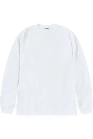 Auralee Sweathshirts & Hoodies, Herre, Hvid, XL, Uld, Stilfulde T-shirts og Polos