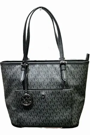 Michael Kors Pre-owned, Dame, Sort, ONE SIZE, Uld, Pre-owned Canvas totes