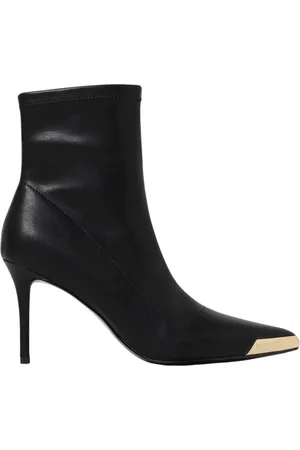 VERSACE Sko, Dame, Sort, 38 EU, Uld, Sorte Stilet Ankelstøvler