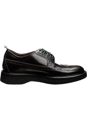 Green george Sko, Herre, Brun, 43 1/2 EU, Poleret Nero Derby Sko