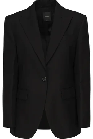 Pinko Jakke, Dame, Sort, 2XS, Bomuld, Sort Uld Bomuld Jakke Foret