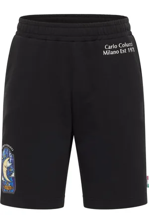 Carlo Colucci Shorts, Herre, Sort, XL, Mystisk Tarot Sweatshorts