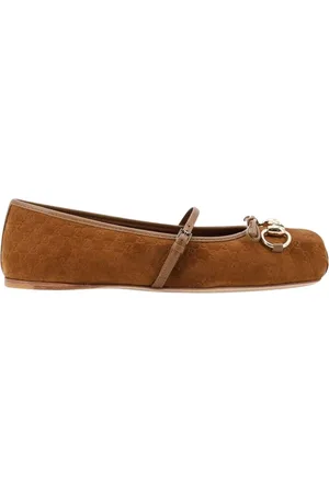 Gucci Sko, Dame, Brun, 41 EU, Elegant Komfortable Ballet Flats