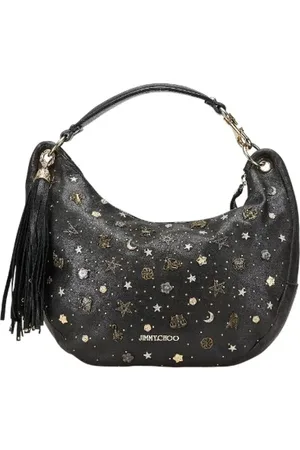 Jimmy Choo Pre-owned, Dame, Sort, ONE SIZE, Uld, Pre-owned Laeder hndtasker
