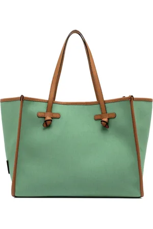 Gianni chiarini Taske, Dame, Grøn, ONE SIZE, Bomuld, Canvas Tote Taske Marcella Stil