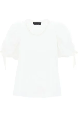 Simone Rocha Top, Dame, Hvid, XS, Uld, Stilfuldt Sweatshirt til Mænd og Kvinder
