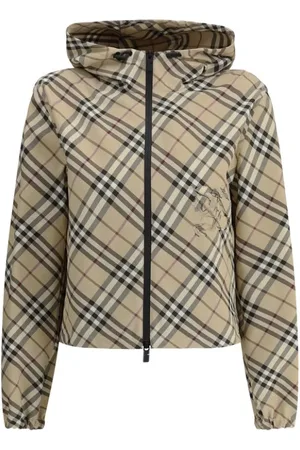Burberry Jakke, Dame, , S, Uld, Casual Vandtæt Check Arkiv Jakke