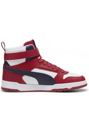 PUMA Sko, Herre, Flerfarvet, 42 EU, Læder, Retrostil Sneakers med Strop Lukning