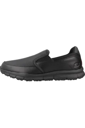 Skechers Sko, Herre, Sort, 44 EU, Afslappede Slip-On Sko