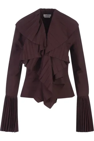 Alexander McQueen Bluser & Skjorter, Dame, Rød, XS, Rød Papir Viskose Mode