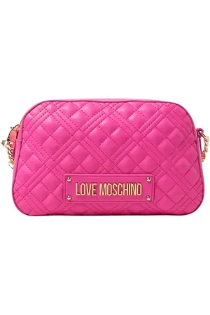 Moschino Taske, Dame, Lyserød, ONE SIZE, Uld, Quiltet PU Skuldertaske