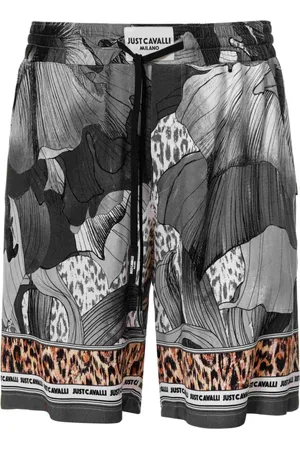 Roberto Cavalli Shorts, Herre, Grå, 3XL, Shorts