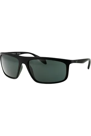 Emporio Armani Tilbehør, Herre, Sort, 64 MM, Moderne Sorte Stel Solbriller