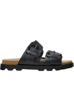 Camper Sko, Herre, Sort, 44 EU, Sort Spænde Detalje Sandaler