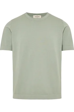 Gran Sasso Top, Herre, Grøn, 3XL, Bomuld, Italiensk bomulds T-shirt