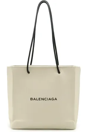 Balenciaga Pre-owned, Dame, Hvid, ONE SIZE, Uld, Pre-owned Laeder totes