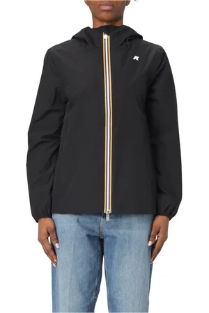 K-Way Jakke, Dame, Sort, 2XL, Uld, Stræk Jersey Jakke Marguerite Stil