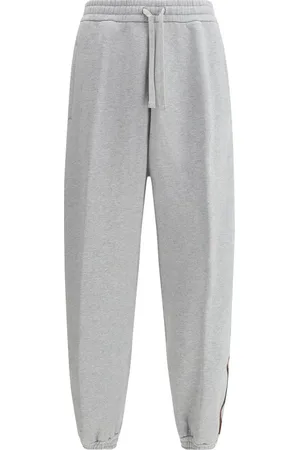 Gucci Bukser, Herre, Grå, M, Bomuld, Farverige Stribede Sweatpants