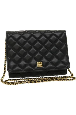 Givenchy Pre-owned, Dame, Sort, ONE SIZE, Uld, Pre-owned Laeder skuldertasker