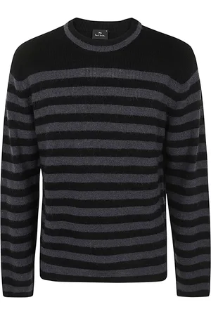 Paul Smith Strik, Herre, Sort, M, Uld, Crew Neck Sweater
