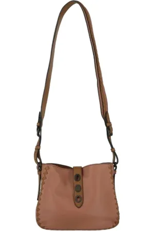 Bottega Veneta Pre-owned, Dame, Lyserød, ONE SIZE, Uld, Laeder skuldertasker