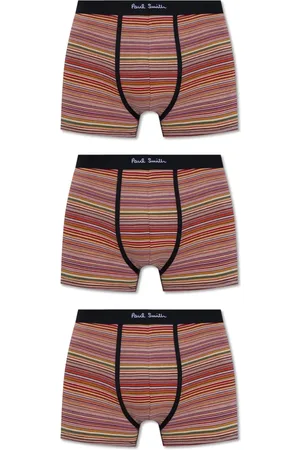 Paul Smith Undertøj, Herre, Flerfarvet, XL, Bomuld, Mærkede boxershorts 3-pakke