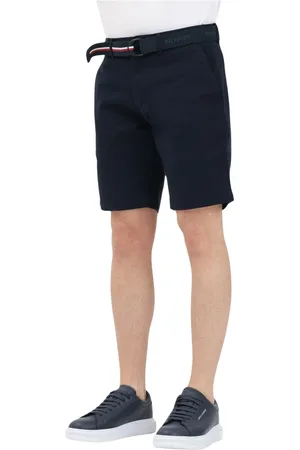 Tommy Hilfiger Shorts, Herre, Blå, W31, Bomuld, Blå Afslappede Shorts Forår Sommer
