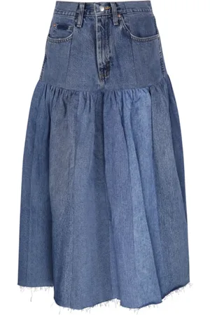 E.L.V. Denim Nederdel, Dame, Blå, XS, Denim, Lysblå Harvard Nederdel