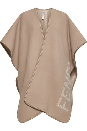 Fendi Jakke, Dame, , ONE SIZE, Uld, Uld Cashmere Poncho Kvinder
