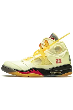 Jordan Sko, Herre, Gul, 41 EU, Retro Off-White Sail Sneakers